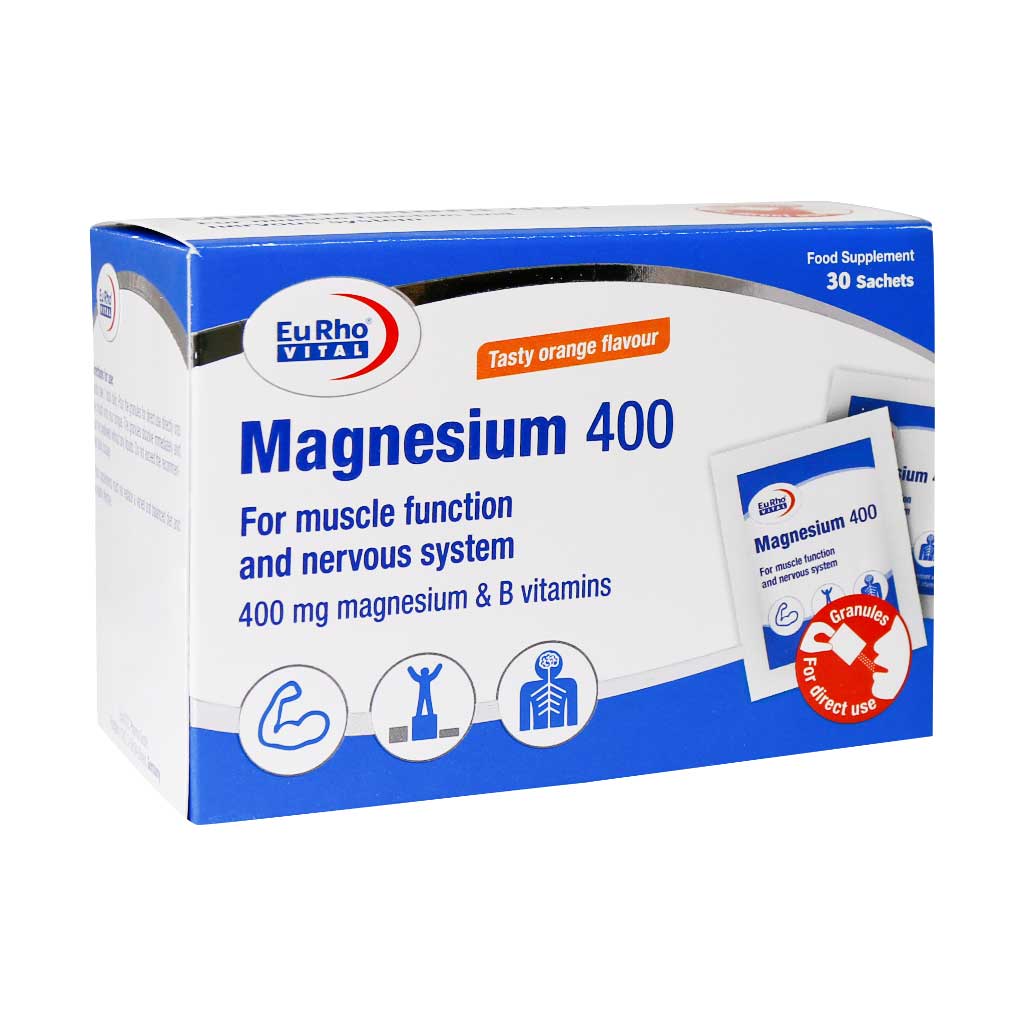 قیمت و خرید ساشه منیزیم 400 یوروویتال 30 عددی