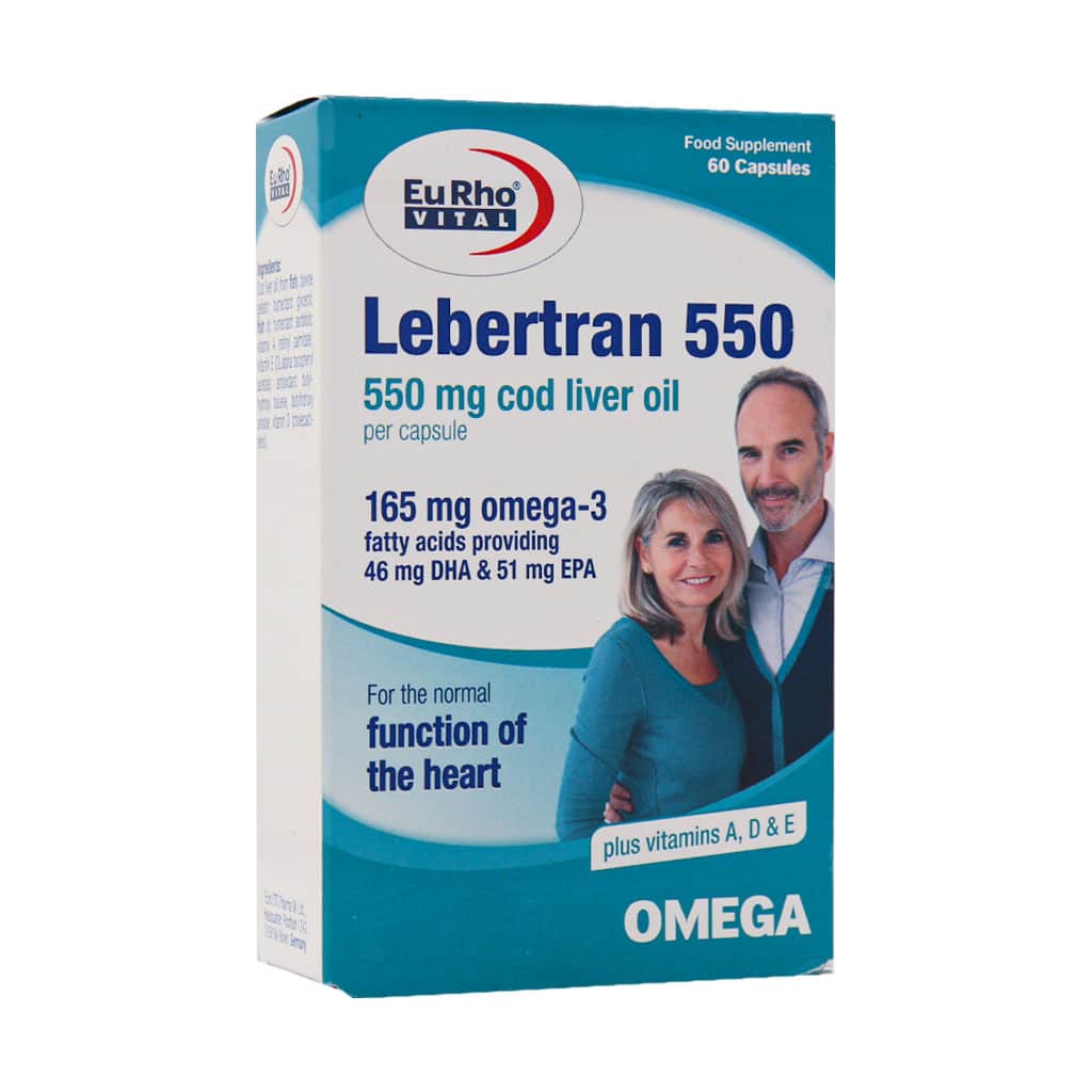 قیمت و خرید کپسول لبرترن 550 یوروویتال 60 عددی